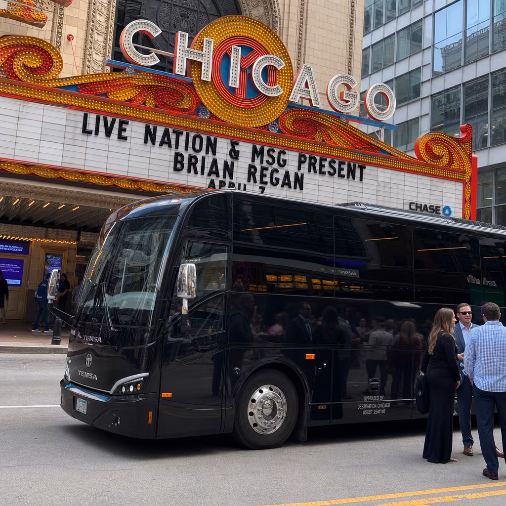 Rent a Bus to The Chicago Theatre