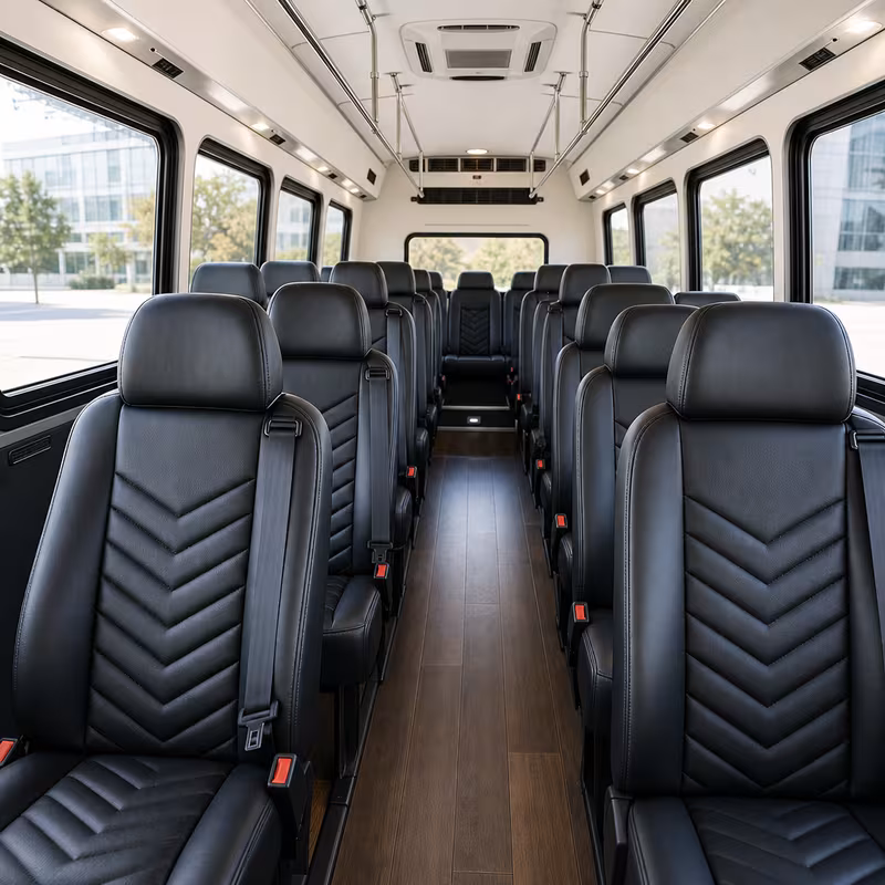 15-35 Passenger Minibus Interior