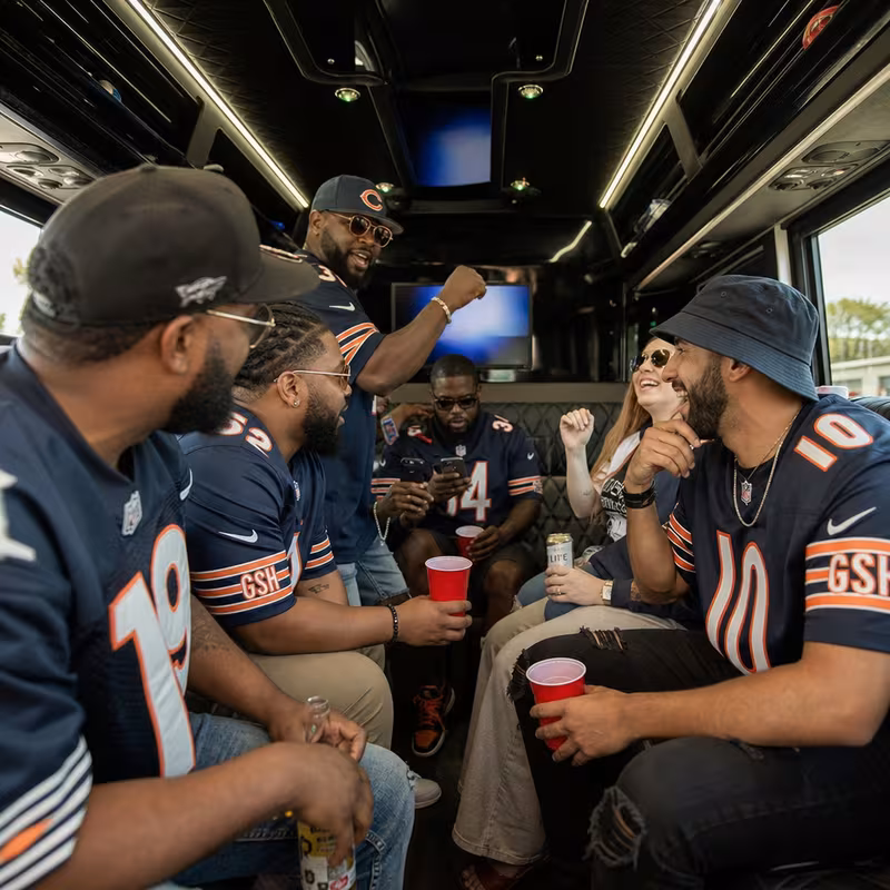 Chicago Sporting Event Transportation fleet vehicle
